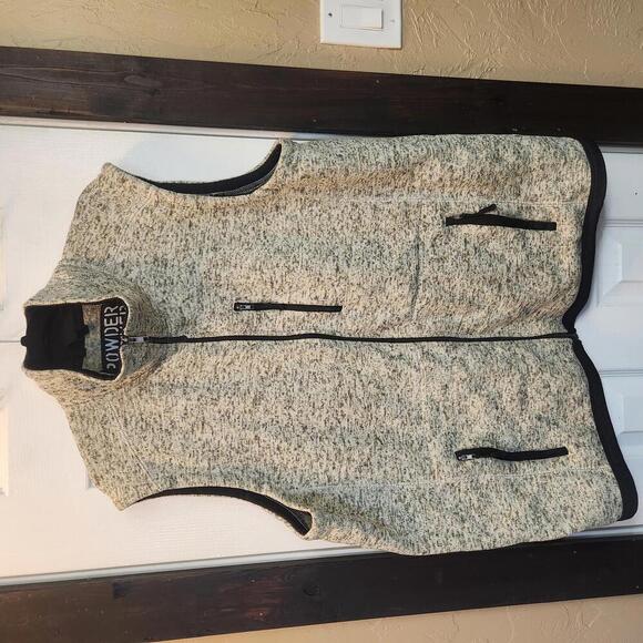 Powder River Men's Fleece Vest by Panhandle - Size XXL Tan/Cream - Picture 1 of 7